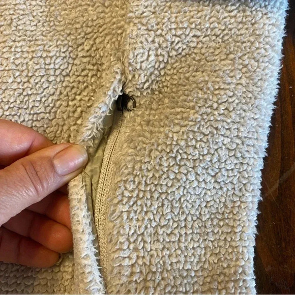 Northface Fleece Jacket Tan Full Zip Size L - Picture 8 of 13